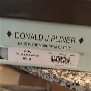 Donald J Pliner Rouge Carib Gator Shoes